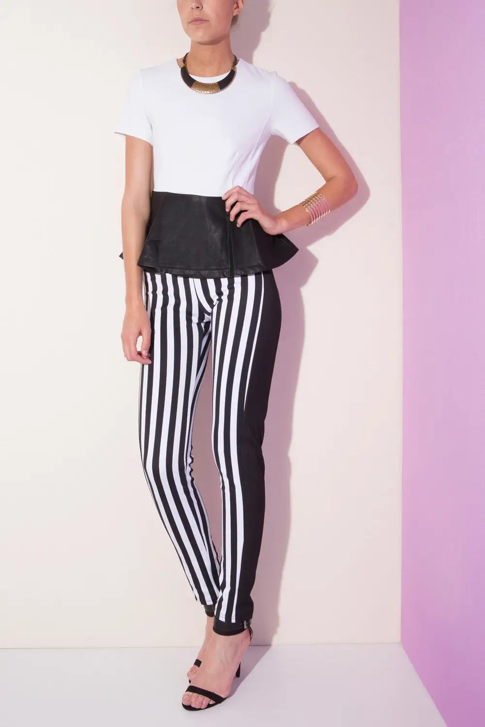 Leggings à rayures - Pantalons