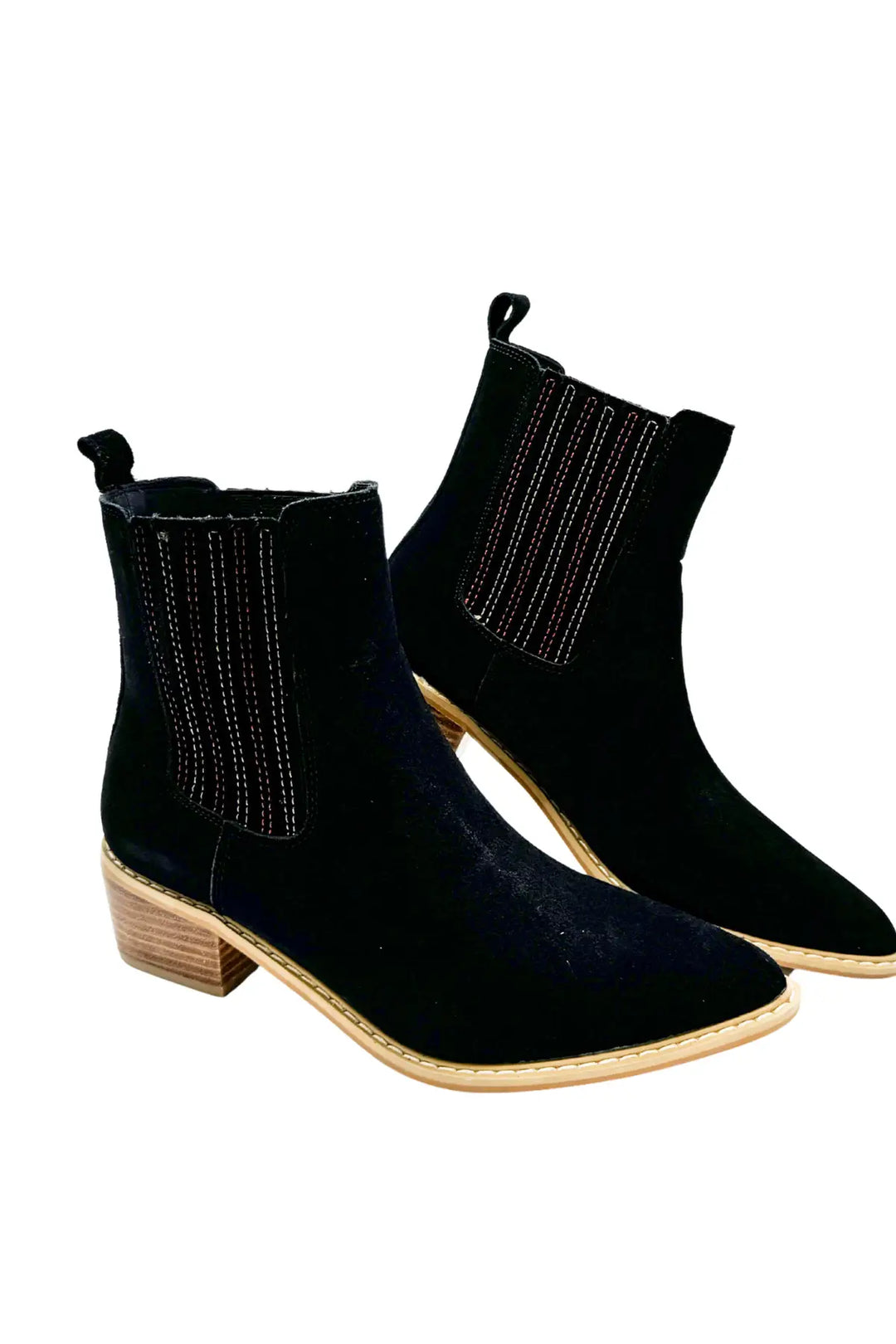 Leonor Suede Ankle Boot in Black - 100 Western Boots