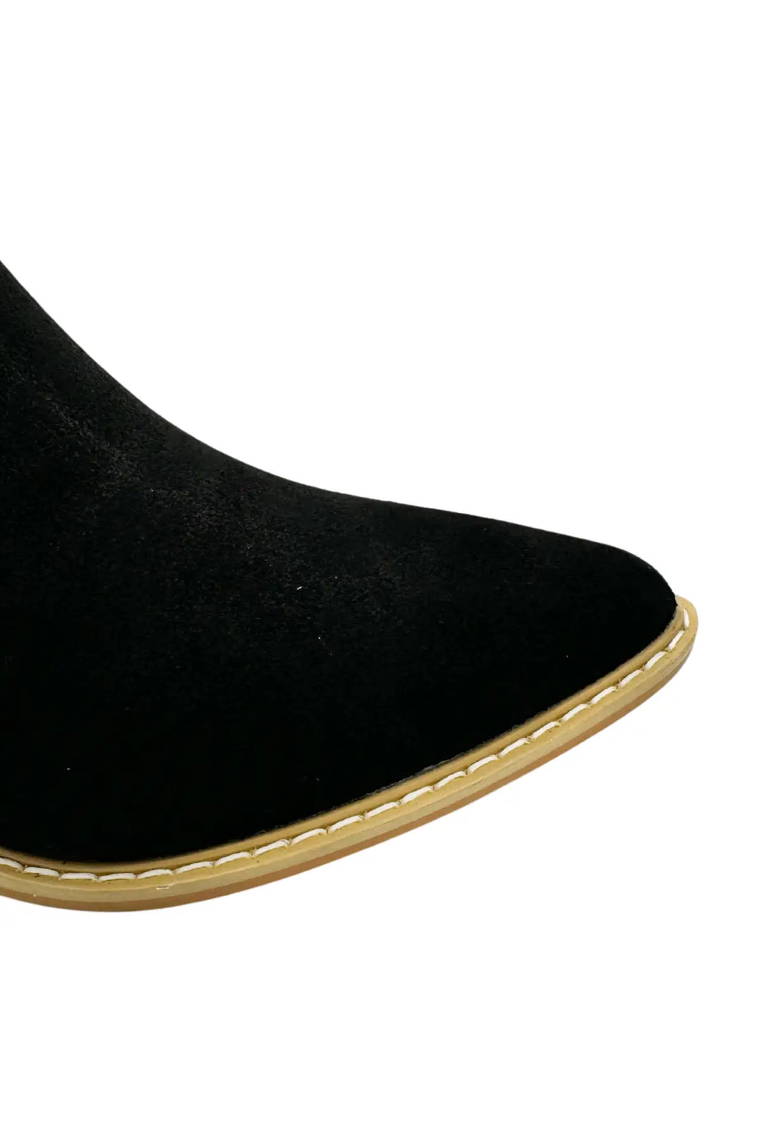 Leonor Suede Ankle Boot in Black - 100 Western Boots