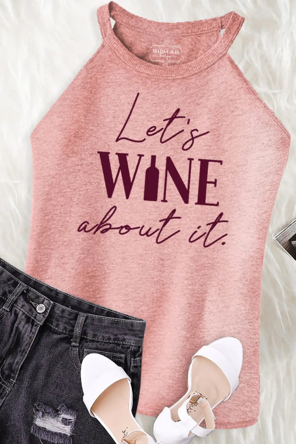 Let’s Wine About It Mock Rocker Tank *Exclusive! - Tops