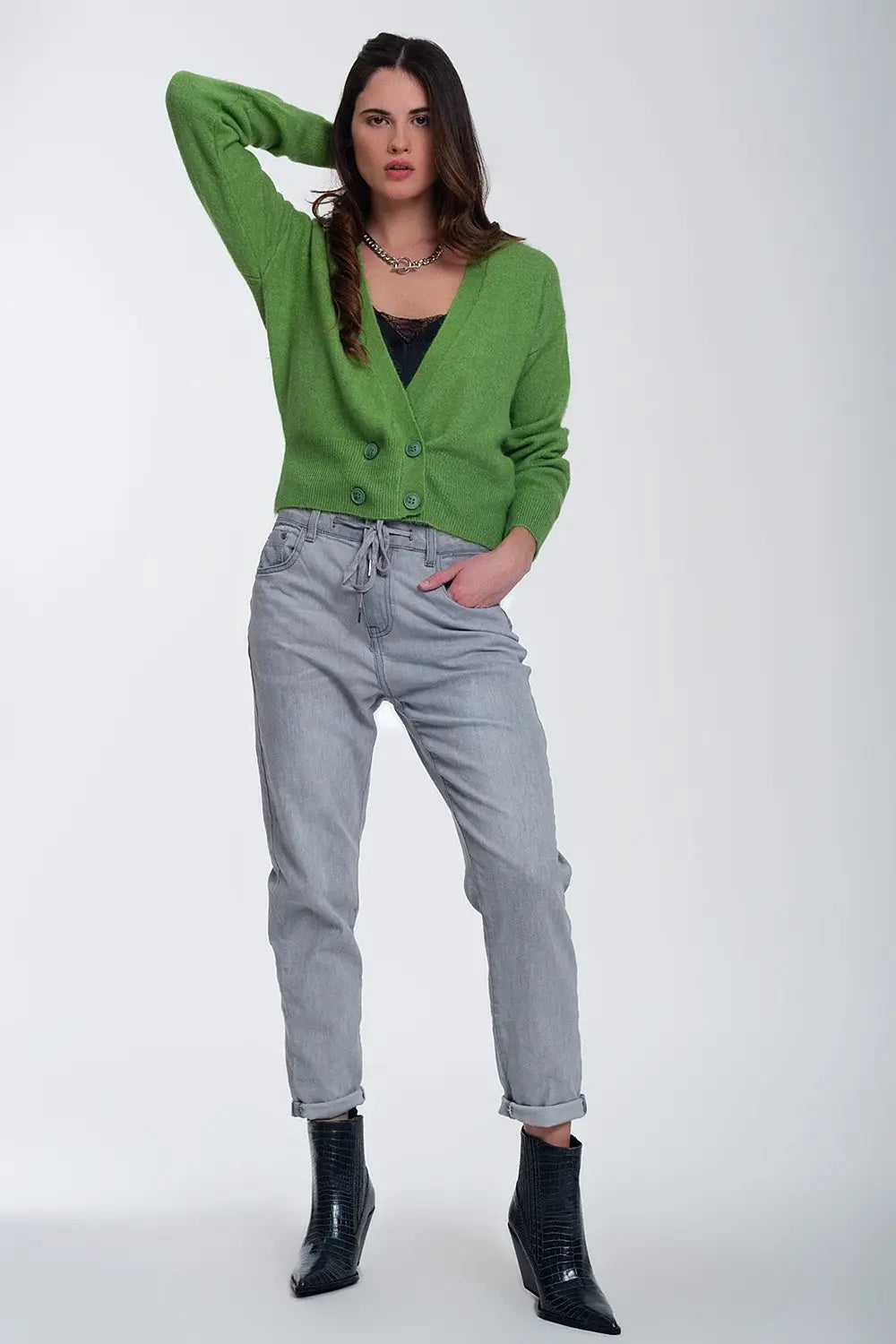 Lightweight jogger jeans in grey - Jeans