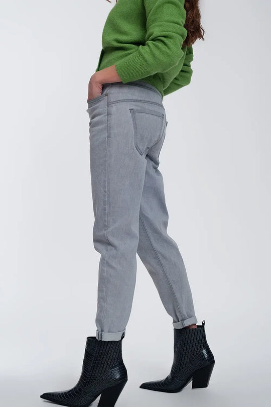 Lightweight jogger jeans in grey - Jeans