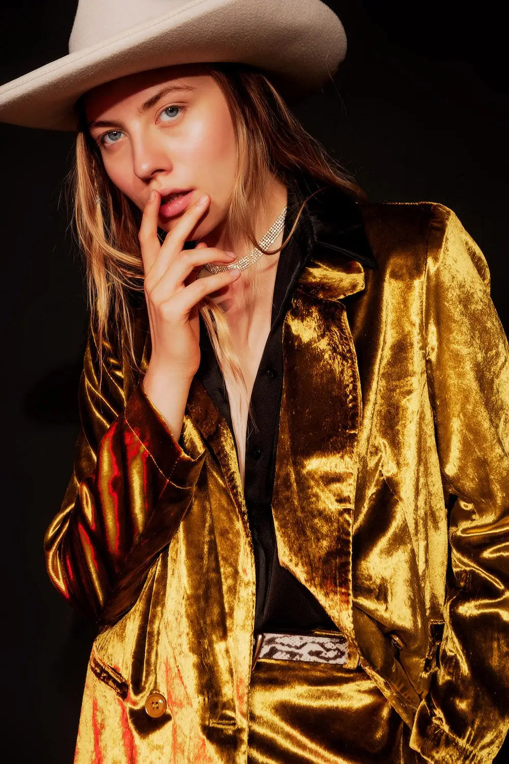Lime green velvet oversized blazer - Coats and Jackets