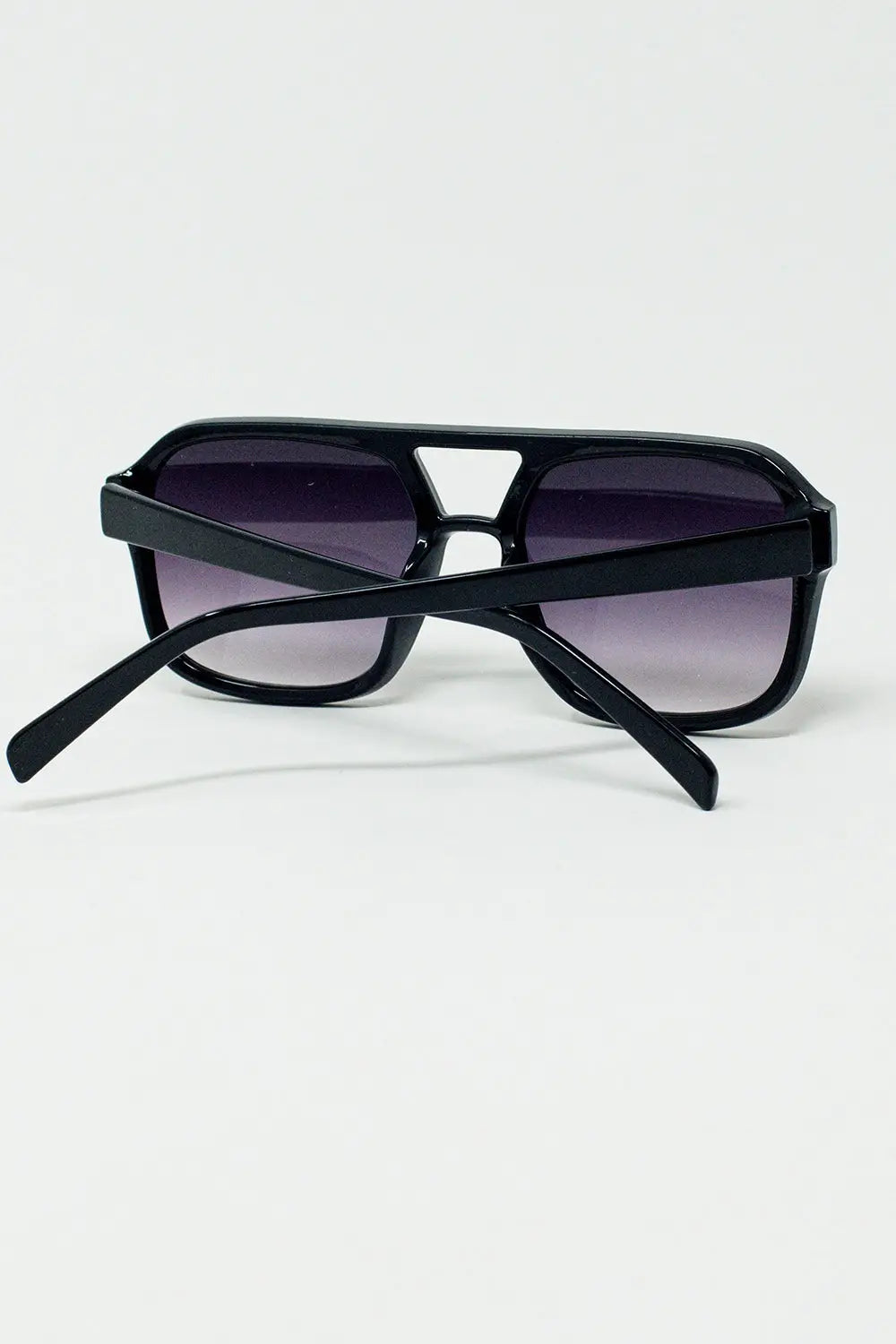 Lunettes aviateur des années 70 en noir - One Size / Negro