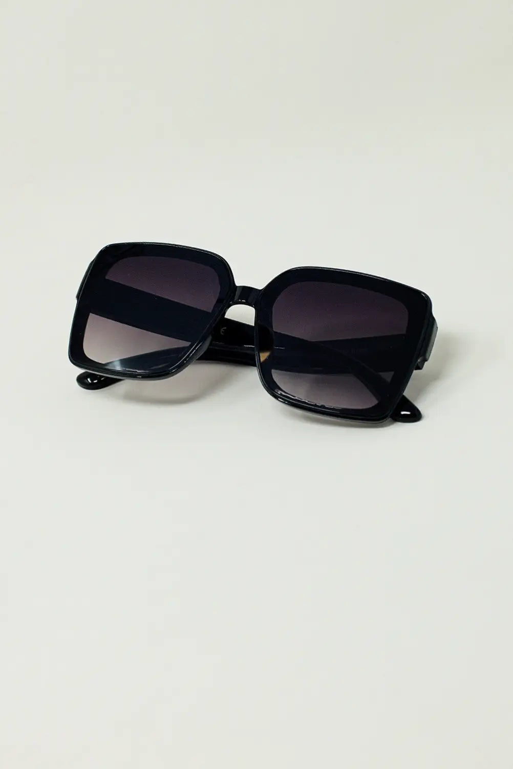 Lunettes de soleil œil de chat surdimensionnées en noir - One Size / Negro