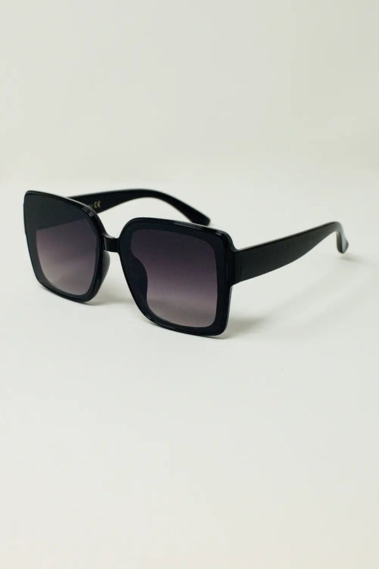 Lunettes de soleil œil de chat surdimensionnées en noir - One Size / Negro