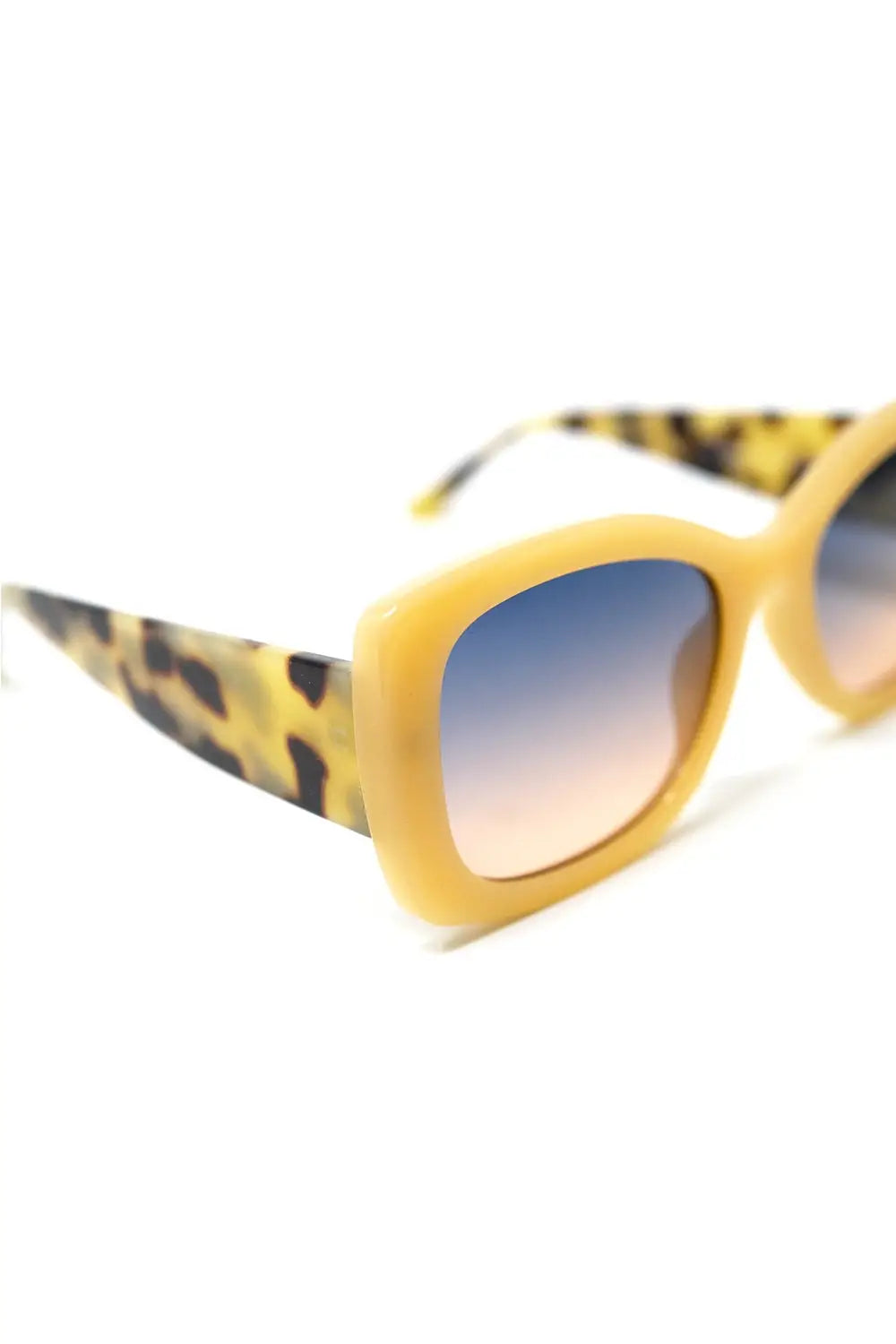 Lunettes de soleil ovales surdimensionnées en acétate beige - One Size / beige