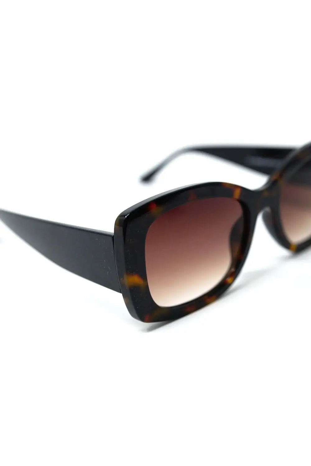 Lunettes de soleil ovales surdimensionnées en acétate marron - One Size / bleu