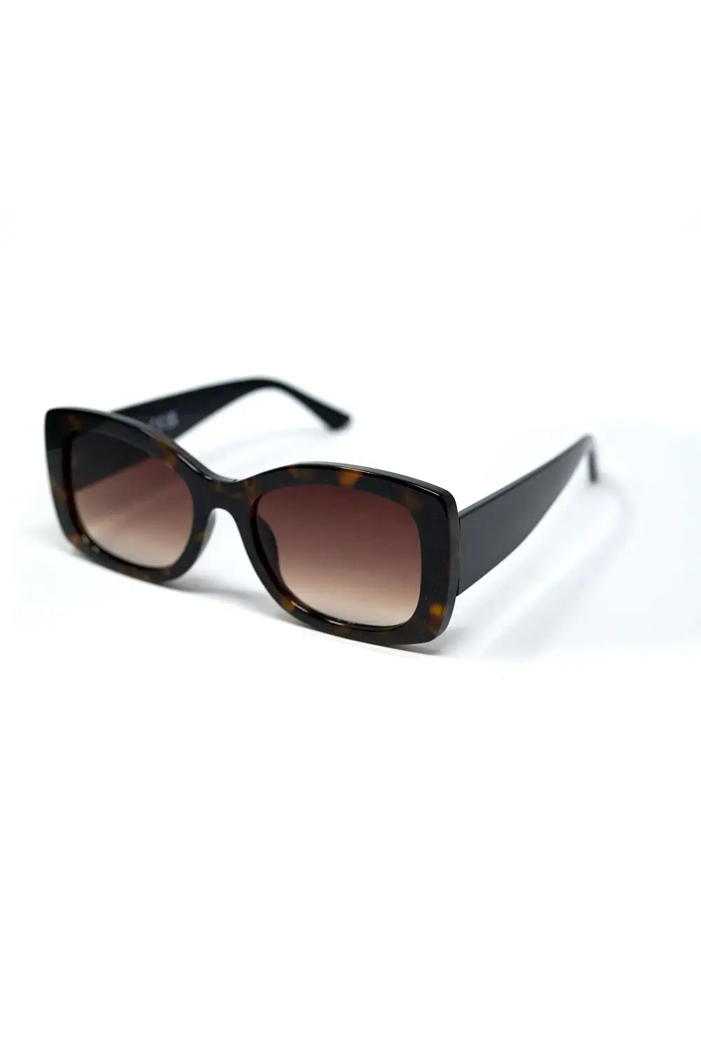 Lunettes de soleil ovales surdimensionnées en acétate marron - One Size / bleu