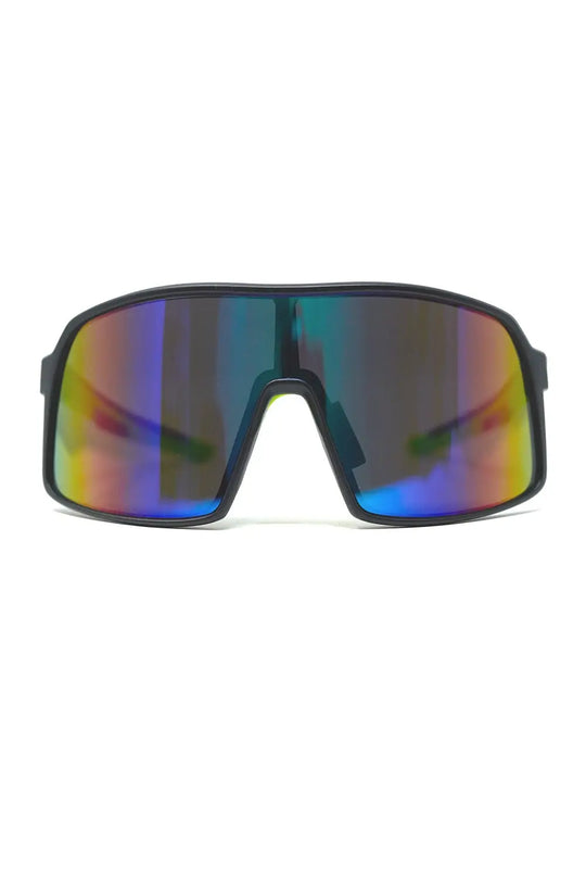 Q2 Lunettes de soleil sport polarisées en bleu rouge dégradé