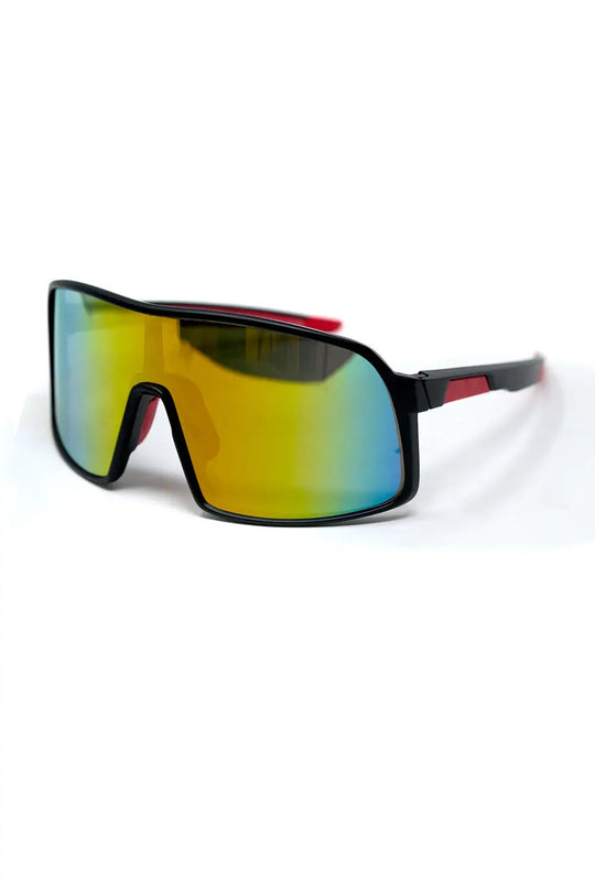 Lunettes de soleil sport polarisées en multicolore - One Size / rouge