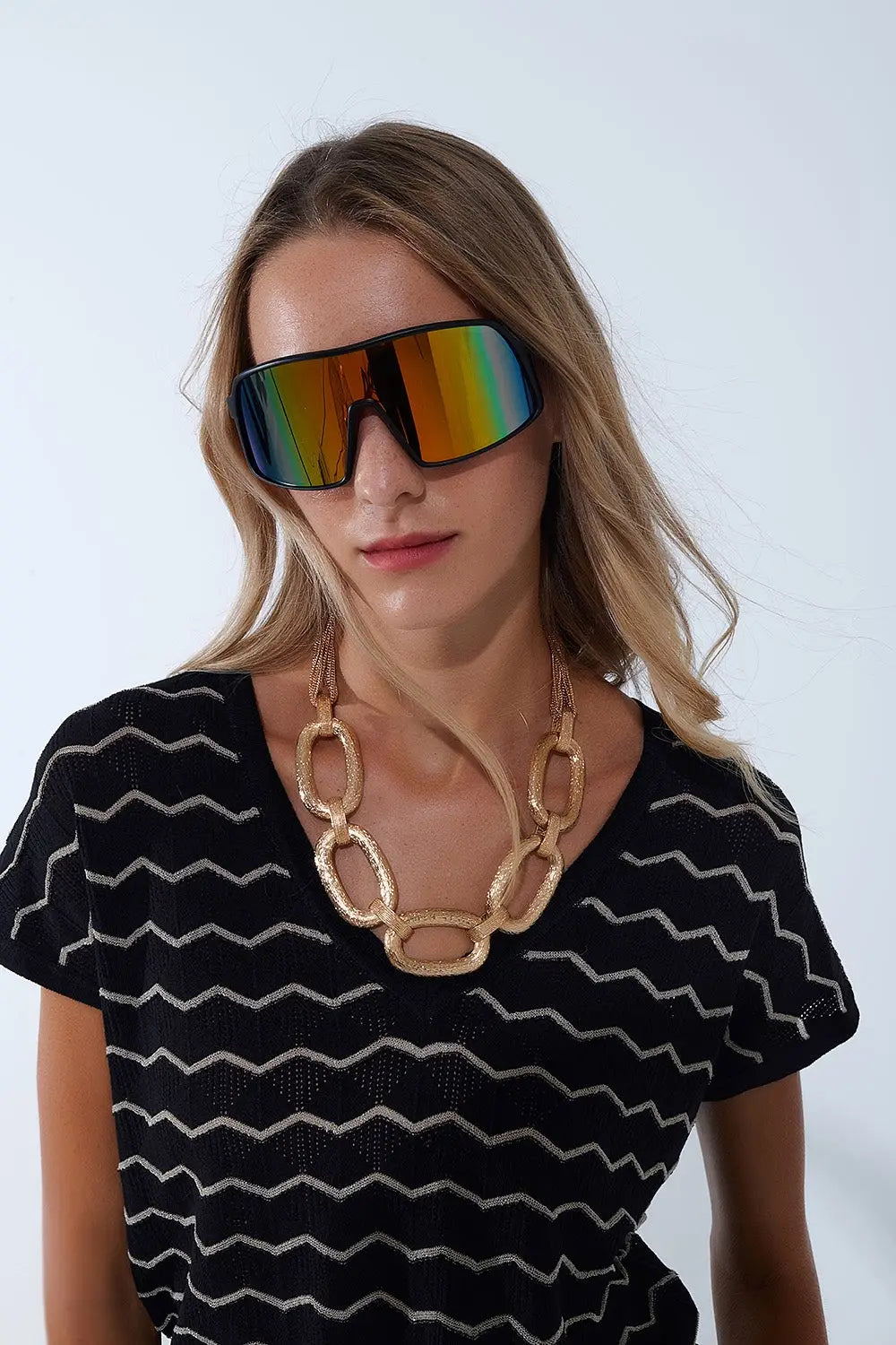 Lunettes de soleil sport polarisées en multicolore - One Size / rouge