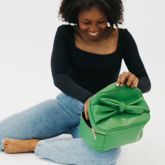 Madelyn Bow Makeup Bag - MELISSA JEAN