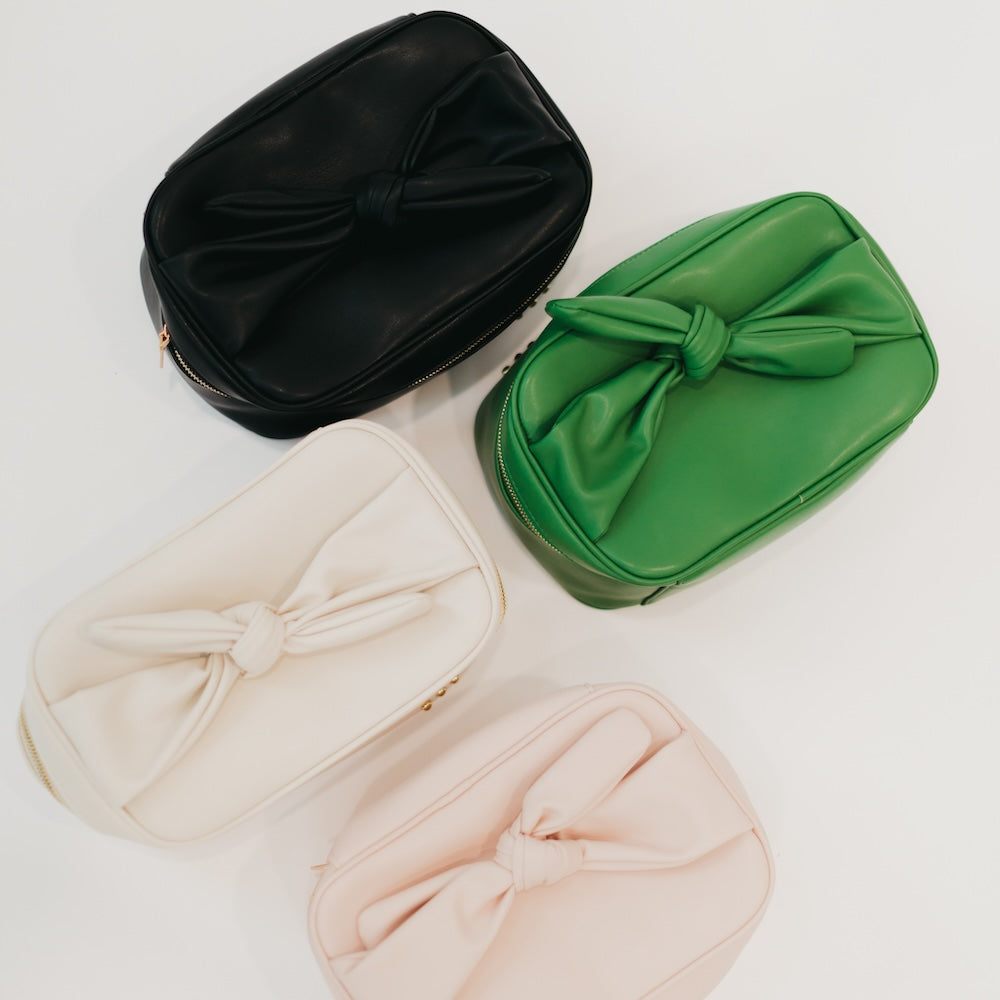 Madelyn Bow Makeup Bag - MELISSA JEAN