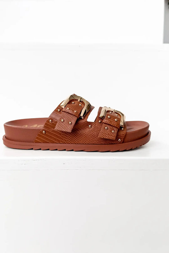 Marigold Sandal in Cognac - 130 Sandals