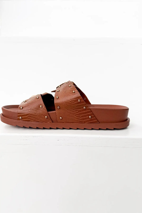 Marigold Sandal in Cognac - 130 Sandals
