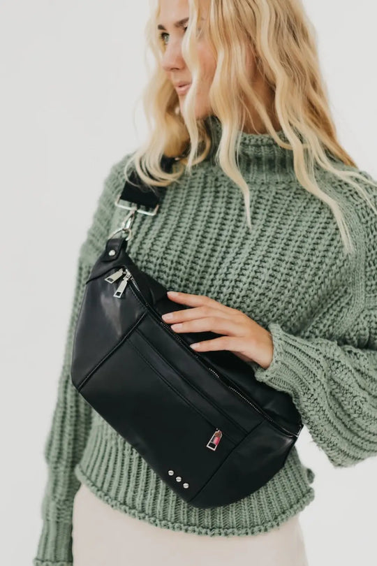 Marley Metallic Oversized Bum Bag - Bum Bag