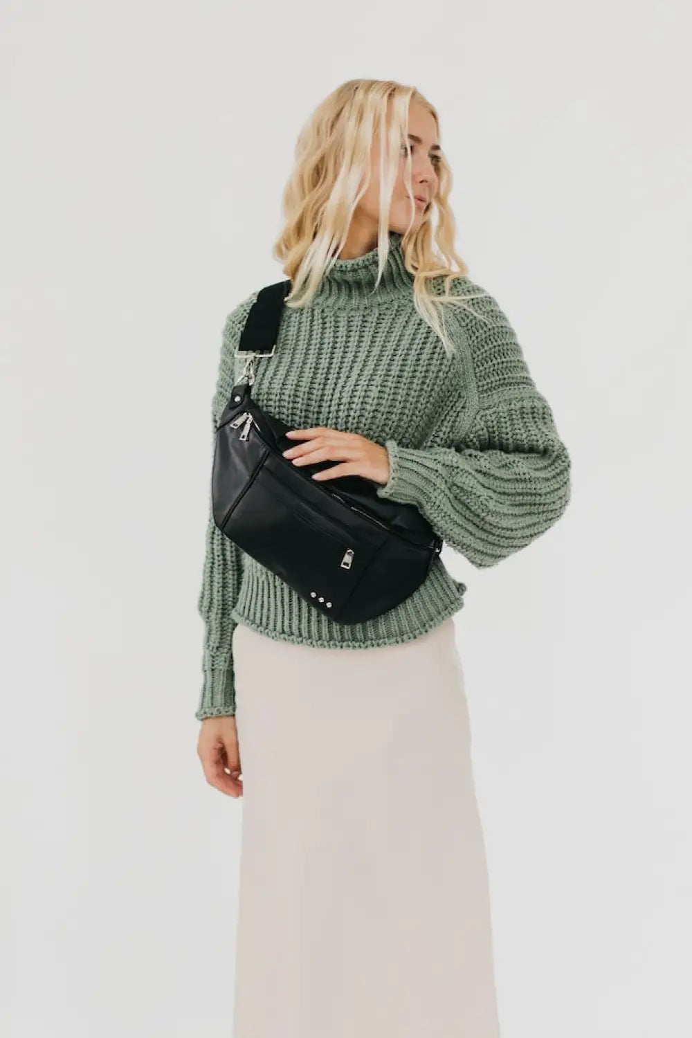 Marley Metallic Oversized Bum Bag - Bum Bag