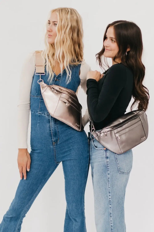 Marley Metallic Oversized Bum Bag - Bum Bag