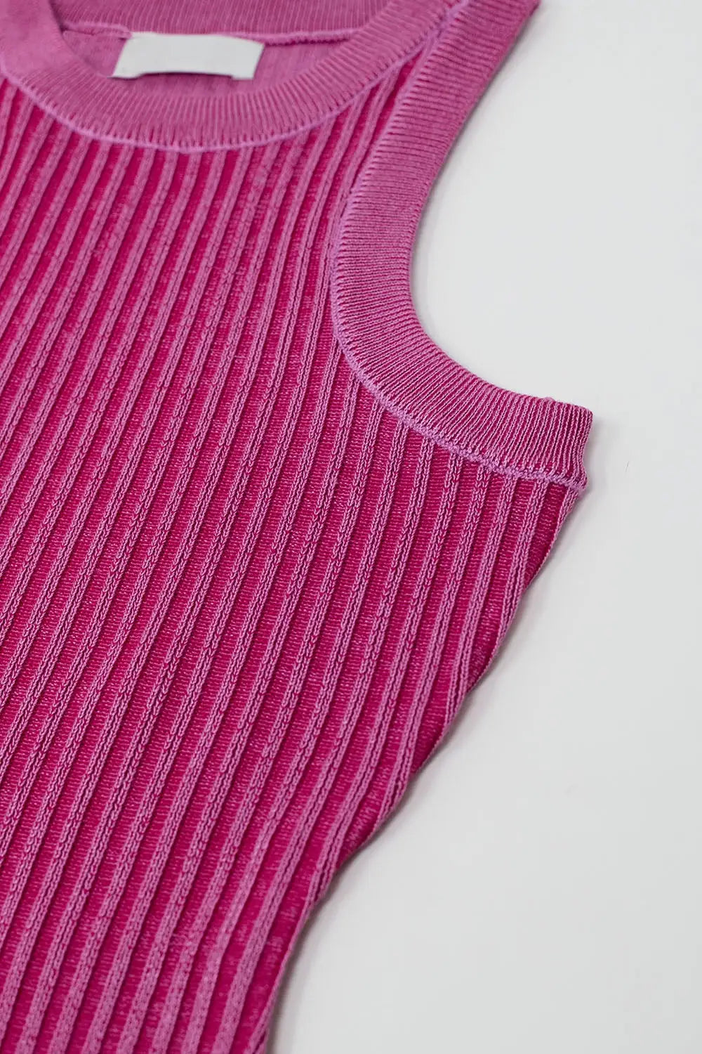 Maxi Sleeveless Halter Bodycon Ribbed Dress in fuchsia - One Size / Fuchsia - Dresses