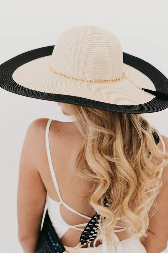 Miami Summer Wide Floppy Sun Hat - Tan - Hat