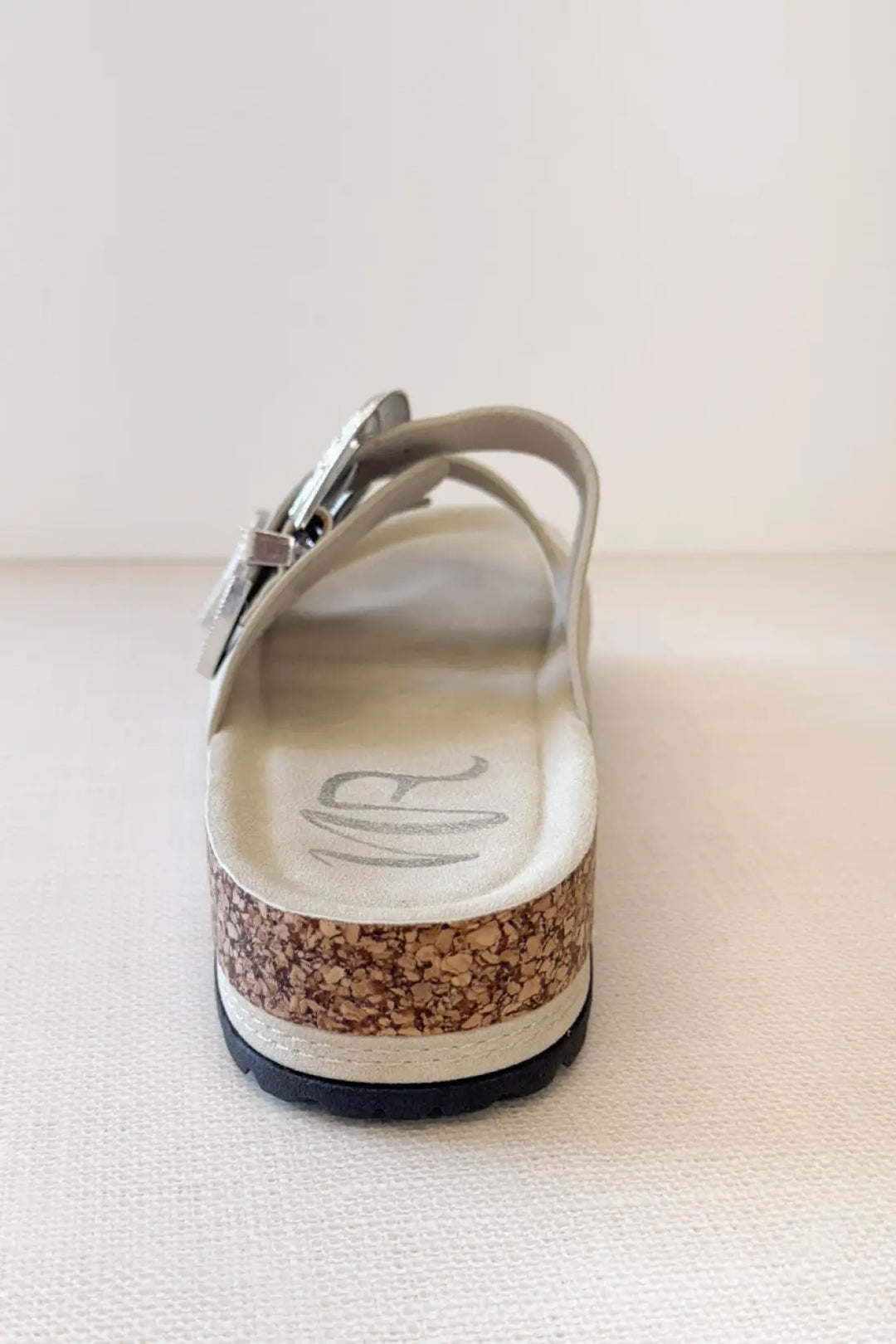 Mickie Western Slides in Cream - 130 Sandals