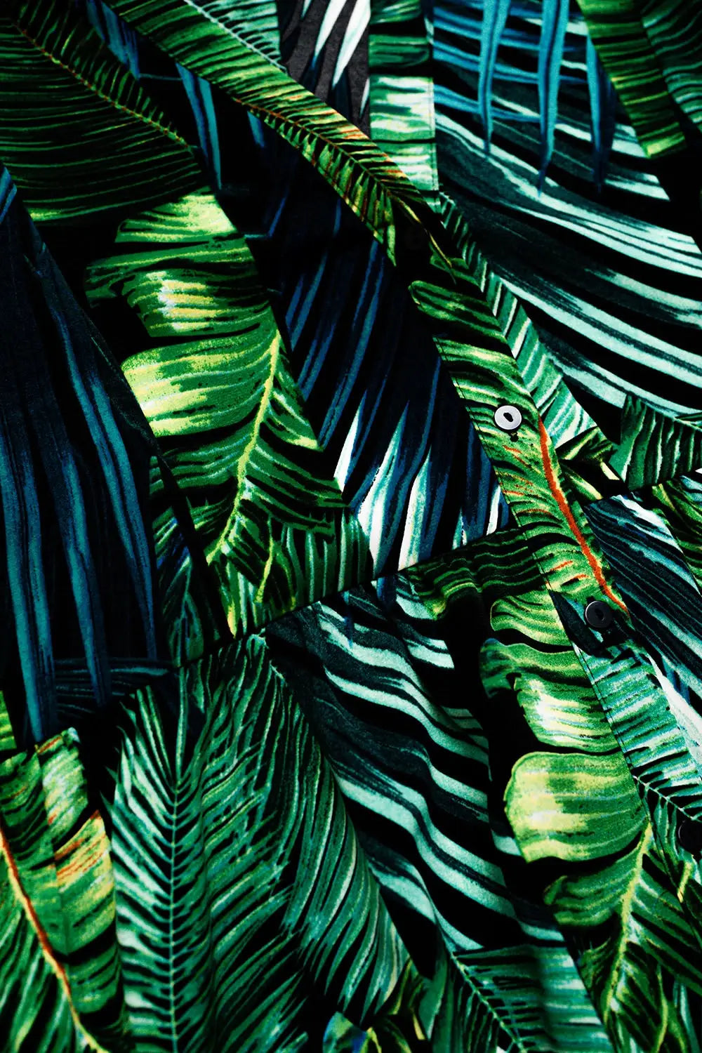 Mini robe à imprimé de feuilles vertes - Vestidos