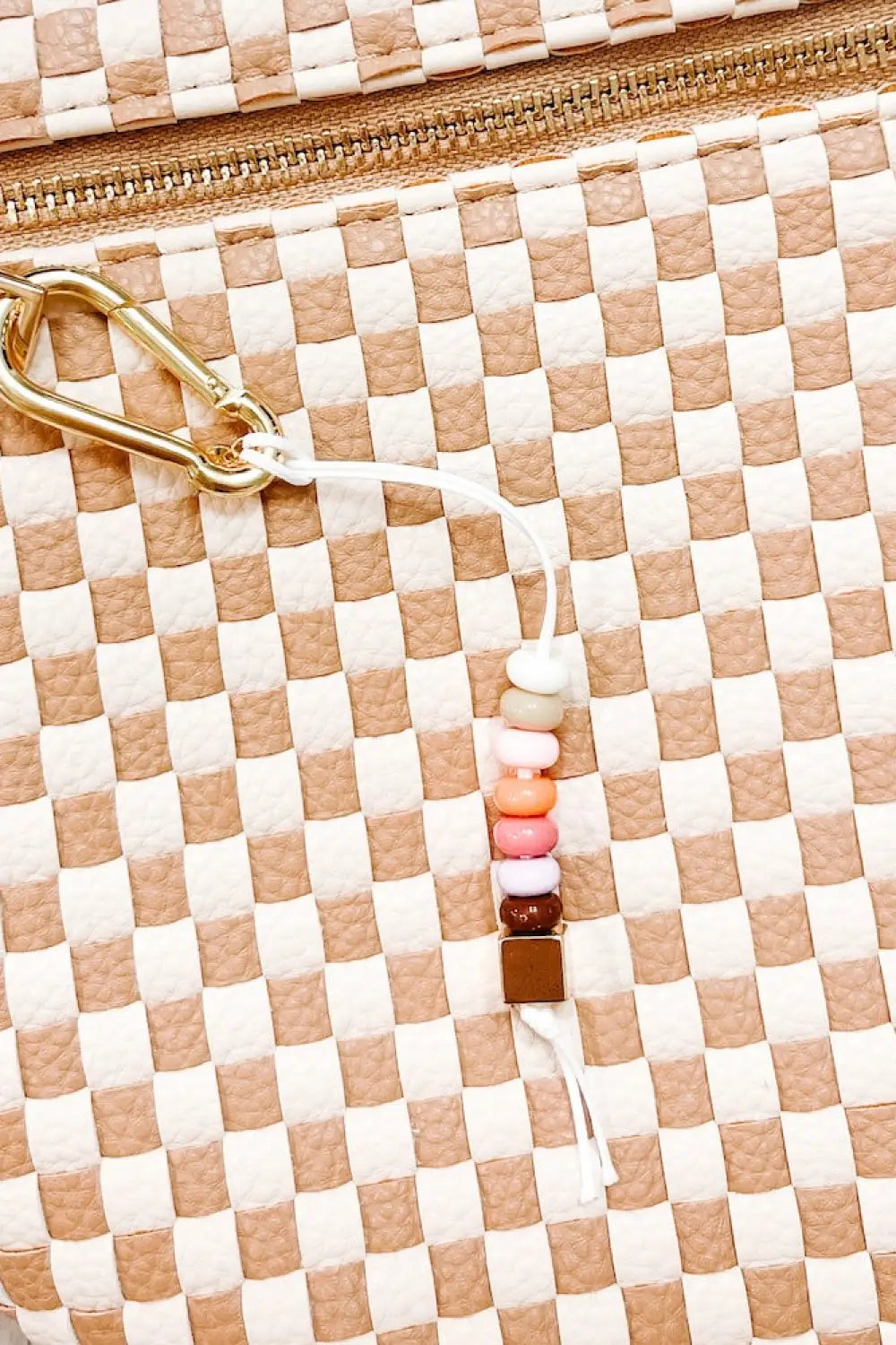 Rainbow Beaded Mini Bag Charm - Charms