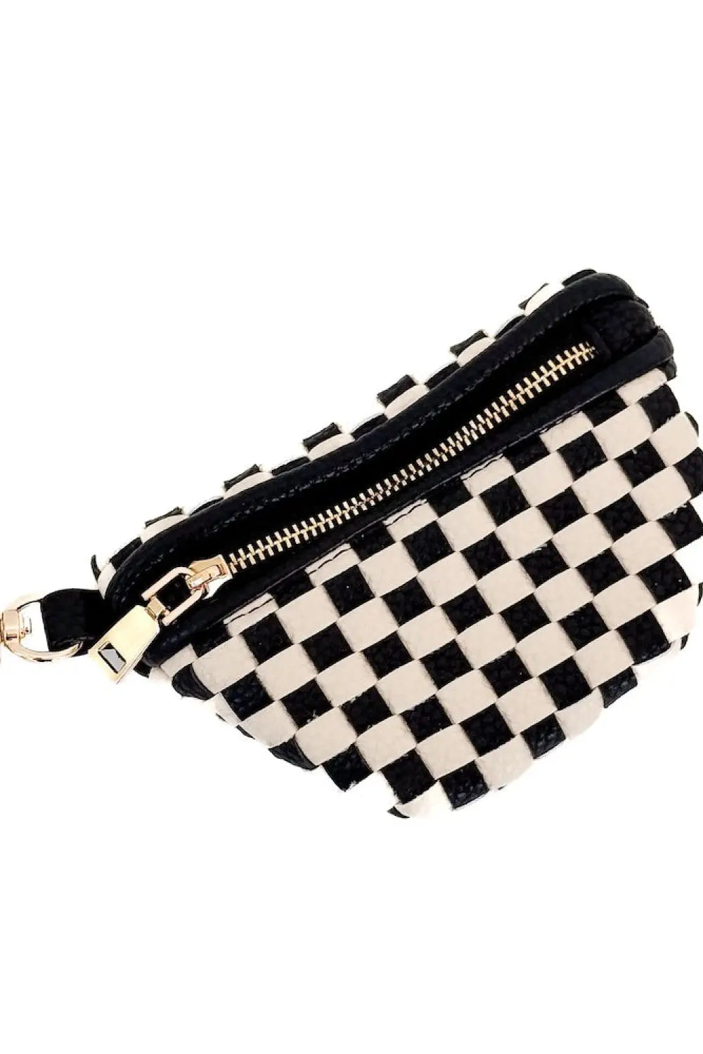 Mini Westlyn Bag Charm - Checkered Black - Charms
