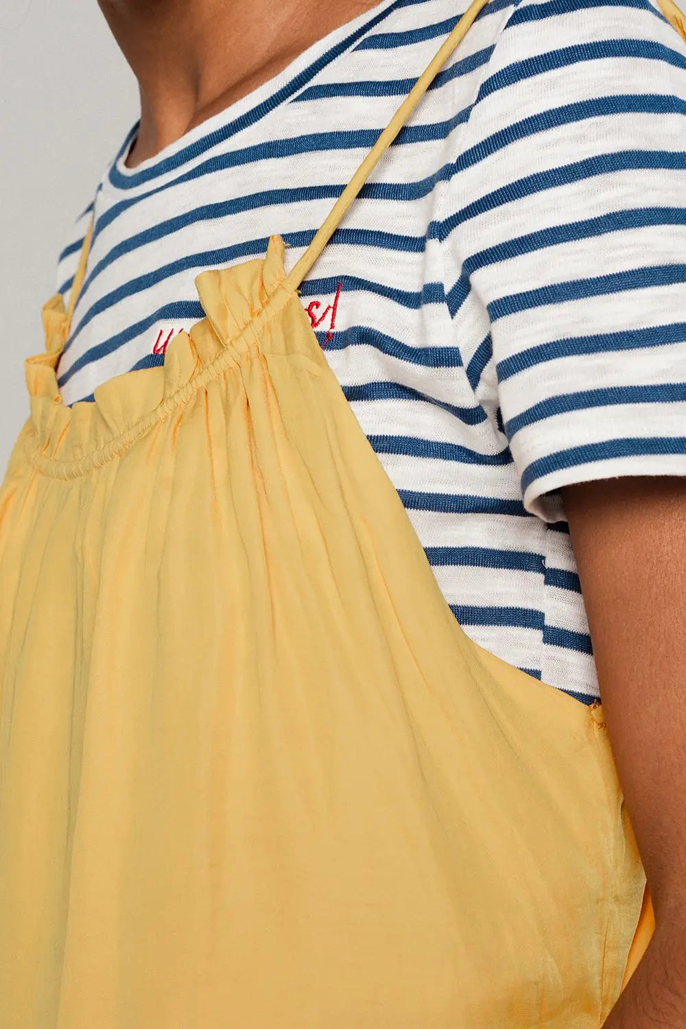 Mustard top with open back detail - Shirts