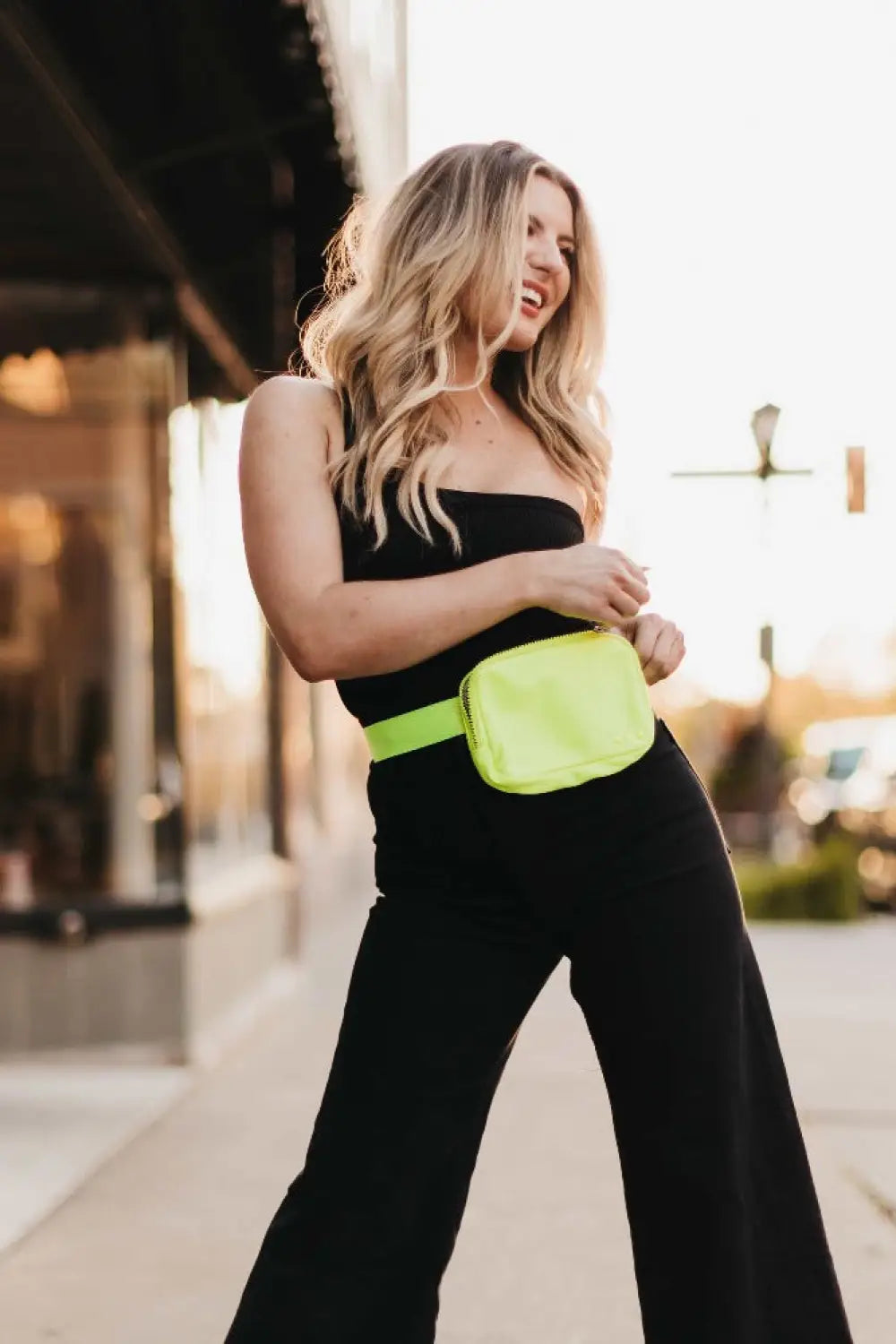 Nadya Nylon Bum Bag *AS SEEN IN ANTHROPOLOGIE* - Chartreuse - Bum Bag