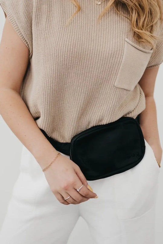 Nadya Nylon Bum Bag *AS SEEN IN ANTHROPOLOGIE* - Black - Bum Bag