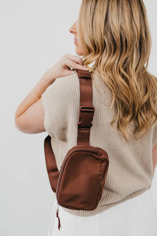 Nadya Nylon Bum Bag *AS SEEN IN ANTHROPOLOGIE* - Brown - Bum Bag