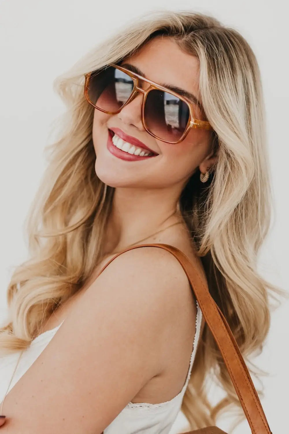 Natalie Oversized Aviator Sunglasses - Sunglasses