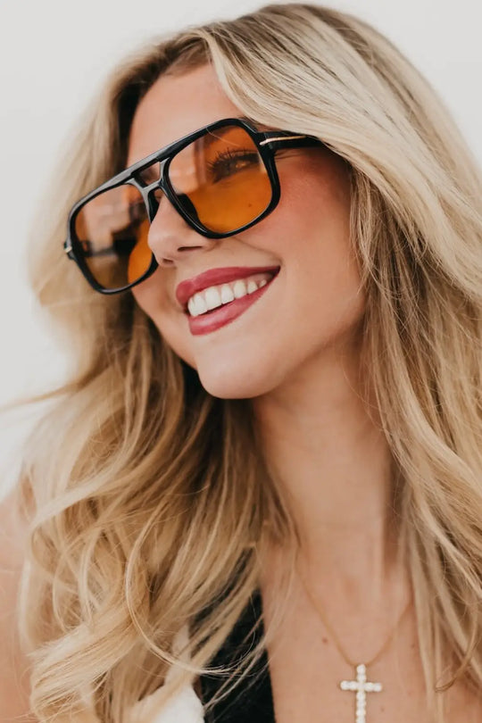 Natalie Oversized Aviator Sunglasses - Sunglasses