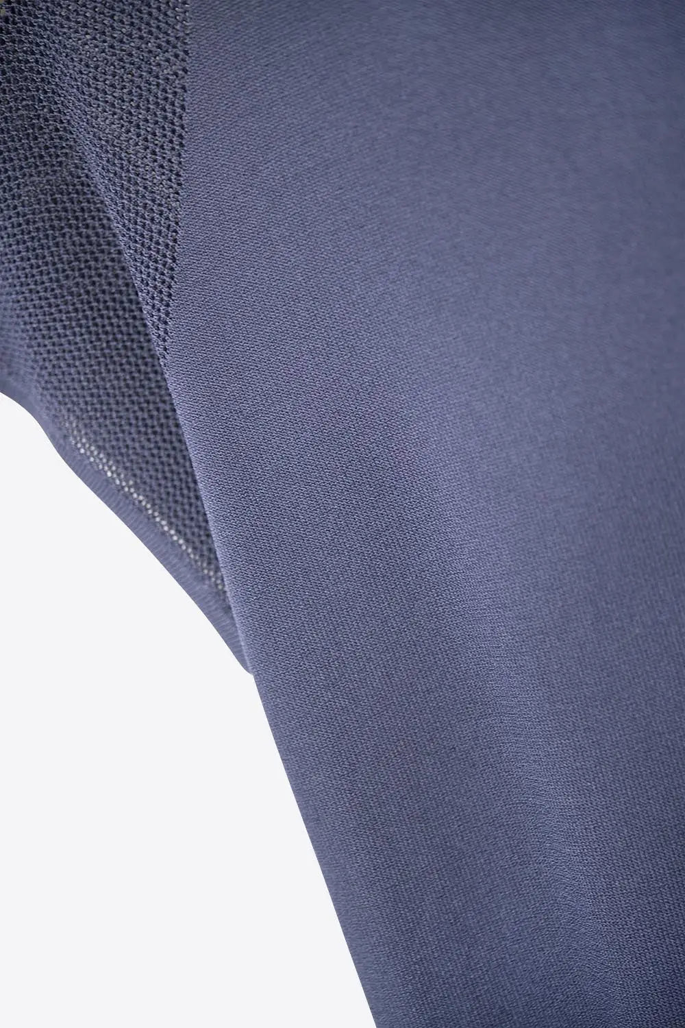 Navy Short Sleeve Sweater with knitted mesh on the shoulder - One Size / Blue - Sweaters