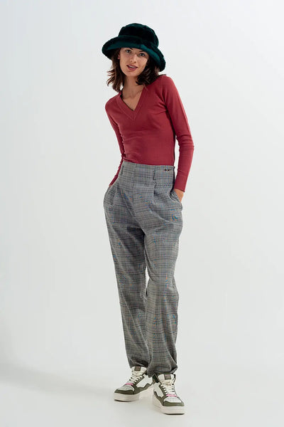 Neck jumper in rust - Sweaters
