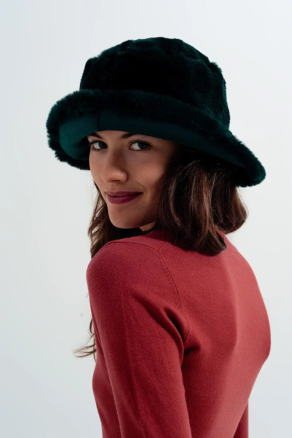 Neck jumper in rust - Sweaters