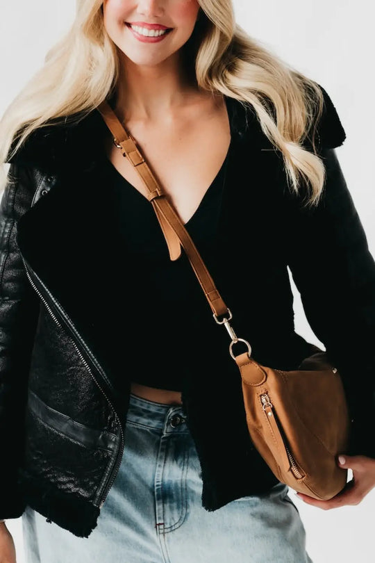 Netty Nubuck Crossbody - Crossbody Bag