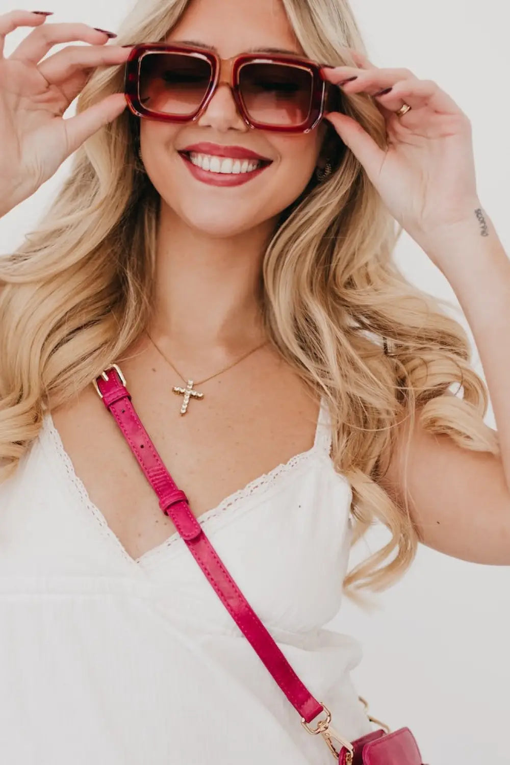 Nicolette Retro Oversized Square Sunglasses - Sunglasses