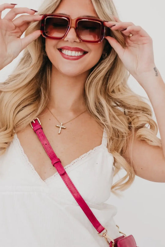 Nicolette Retro Oversized Square Sunglasses - Sunglasses