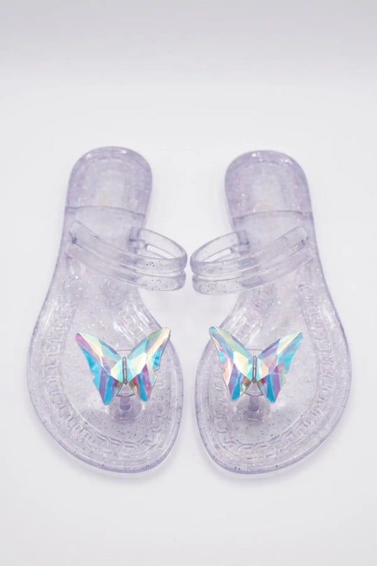 NINA Clear gel beach sandals - shoes