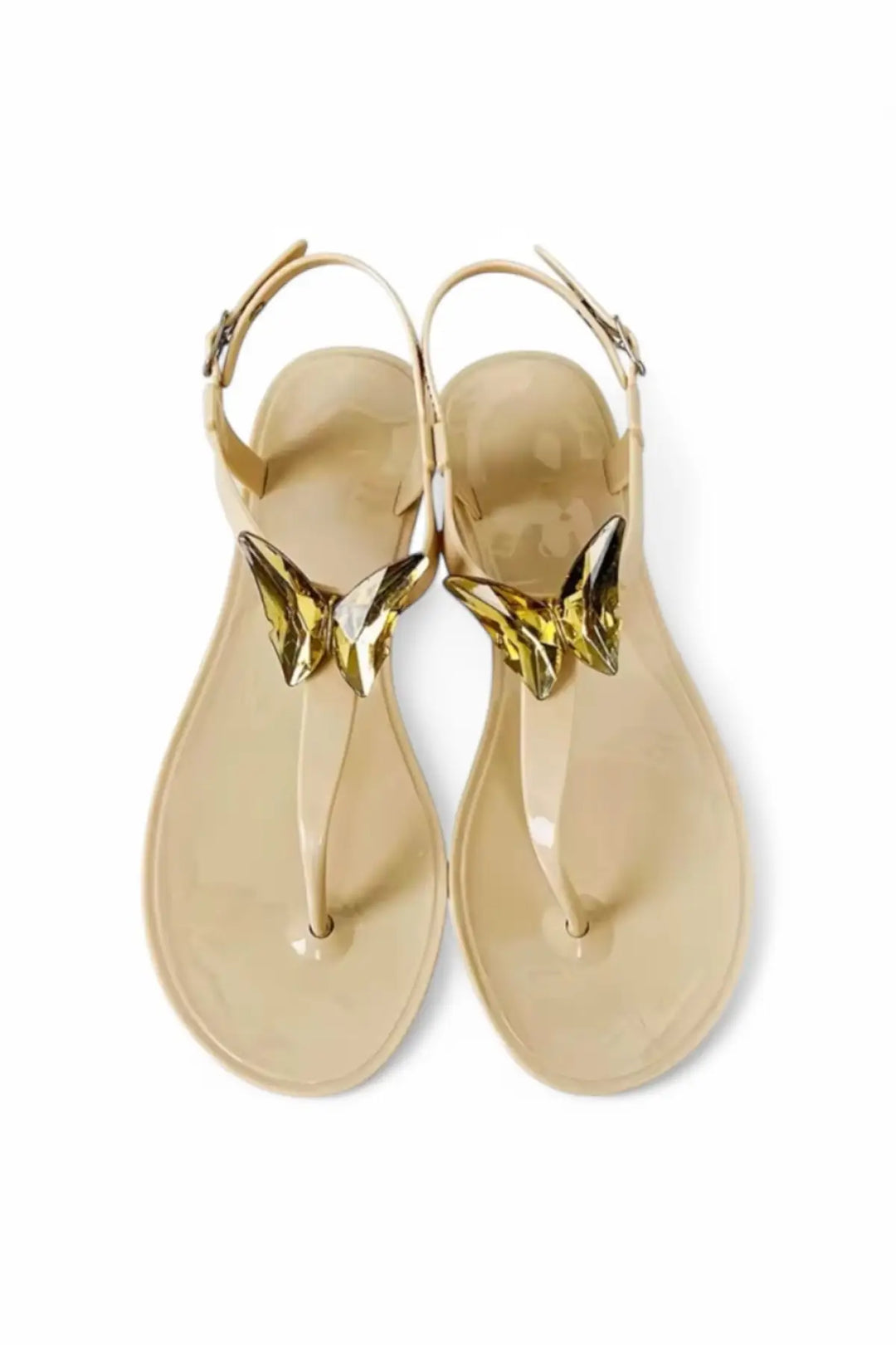 ALIANA Nude Gel Beach Sandals
