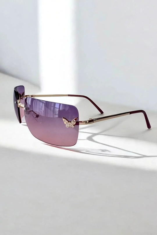 Papillon Purple Sunglasses