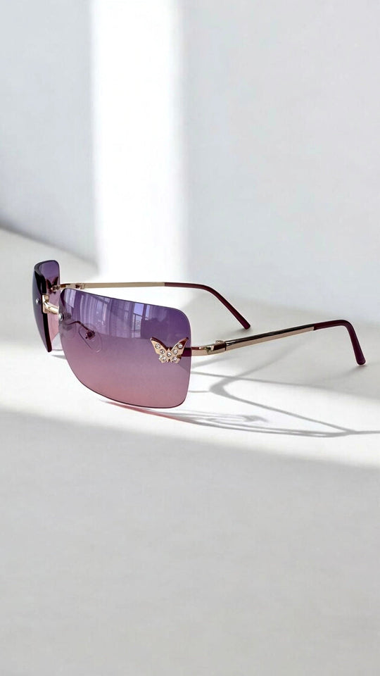 Papillon Blue Sunglasses