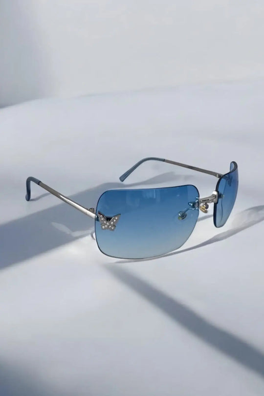 Papillon Blue Sunglasses - sunglasses