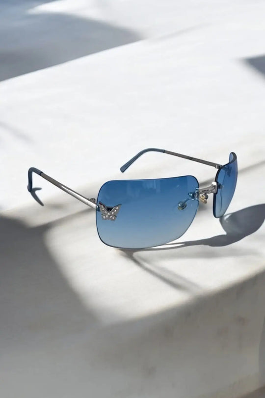 Papillon Blue Sunglasses - sunglasses