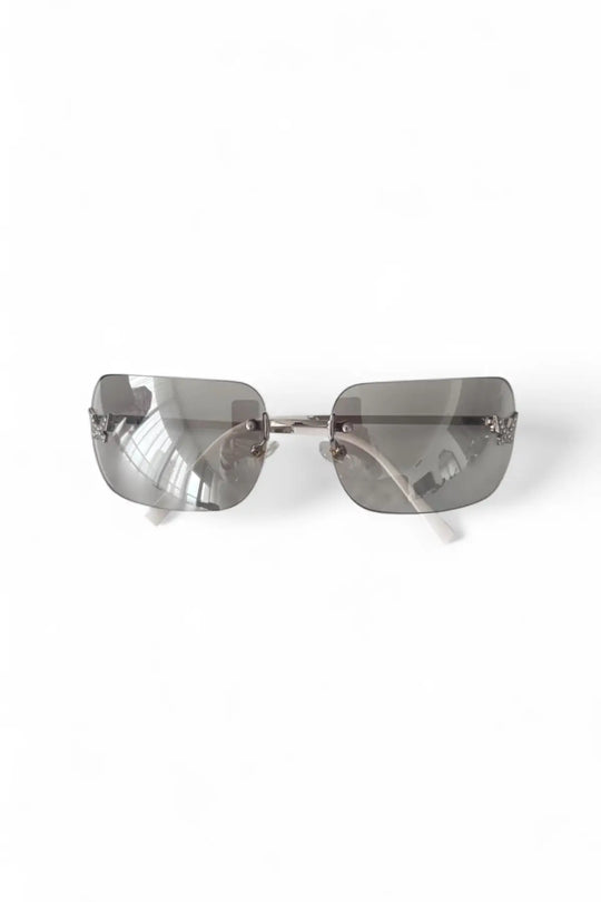 Papillon Blue Sunglasses - Silver - sunglasses