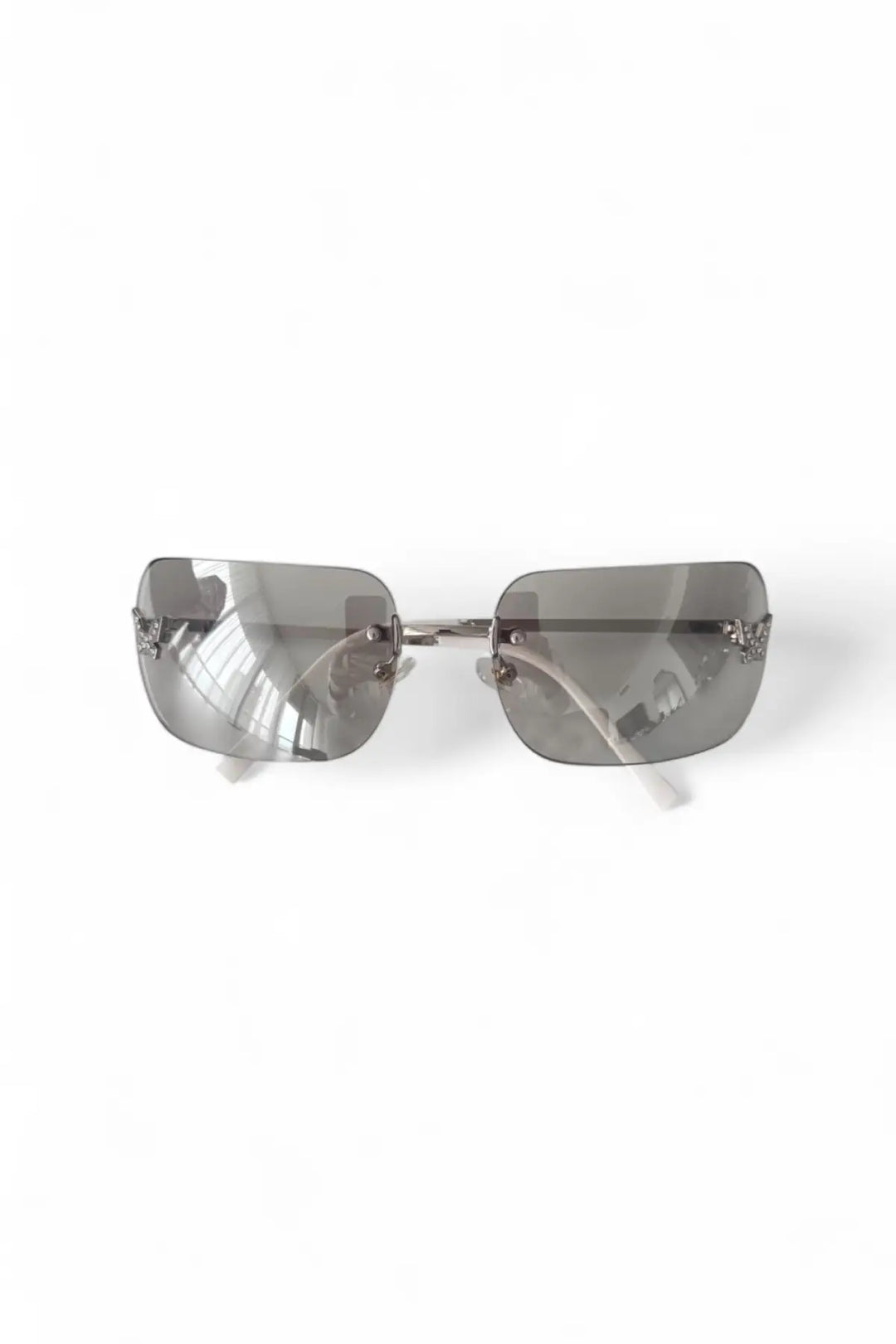 Papillon Black Sunglasses - Silver - sunglasses