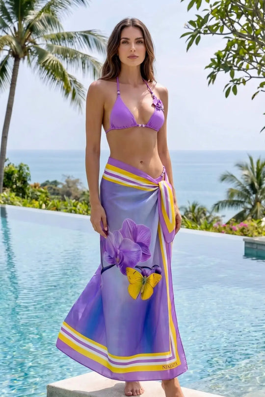 Goddess in Lilac Pareo 100% Silk